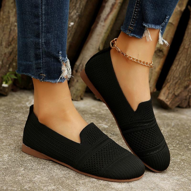 New Fashion Summer Mesh Square Toe Breathable Women Shoes Fashion Hollow Out Casual Flat Shoes for Women Sneakers Zapatos Mujer