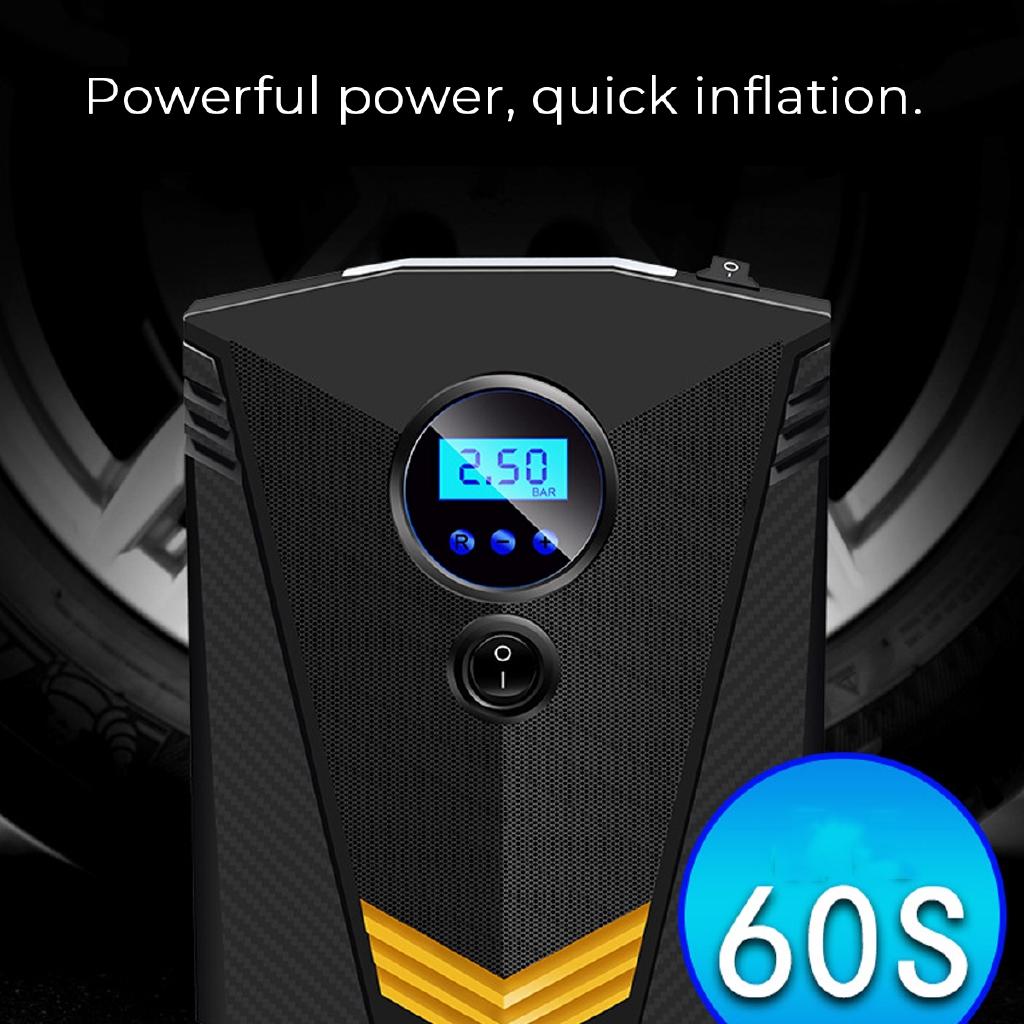 Digital Car Tire Inflatable Pump Illumination Auto Air Compressor for Cars Wheel Tires Electric DC 12V Tyre Inflator