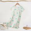 Summer Cartoon Girls' Nightgown - Breathable, Loose-Fit Pajamas for Baby Girls