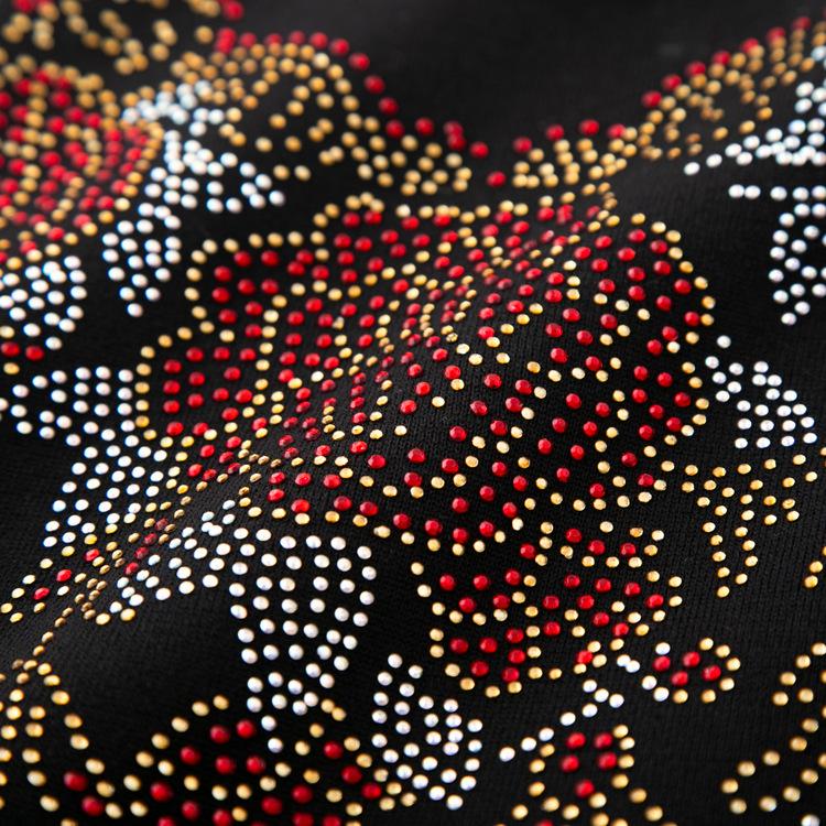 Middle-aged and Elderly Women's Autumn Base Sweater Grandma's Fashionable Bright Diamond Sweater Plus Velvet Thickened Autumn Clothes New Style