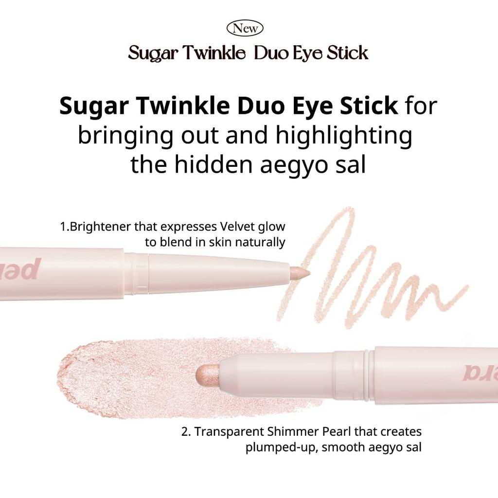 Peripera Sugar Twinkle Duo Eye Stick Dewy (#01 Nude)