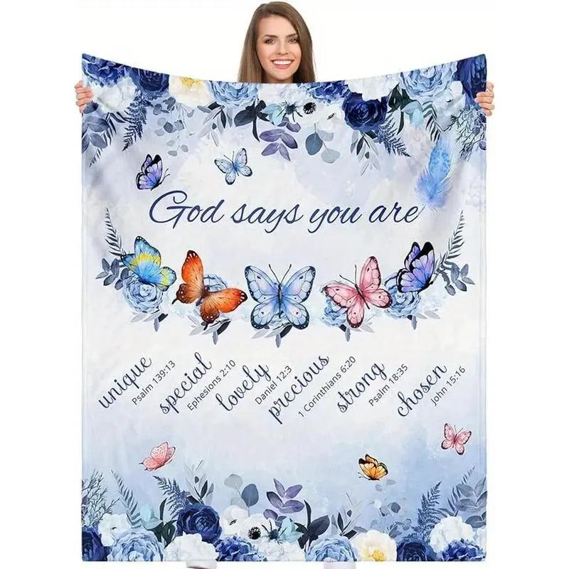 1 Manta De Regalo Supersuave Con Forma De Rosa Y Mariposa Az S