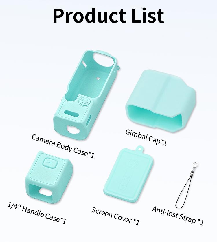 Silicone Protective Case for DJI Osmo Pocket 1P Comprehensive Protection Silicone Cover for DJI Pocket 1Pro Camera Accessories