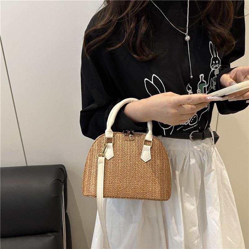 Sommermode High-End Textur Trend Tragbare Muscheltasche Einfarbig Atmosphäre Vielseitig Beliebt Schulter Umhängetasche