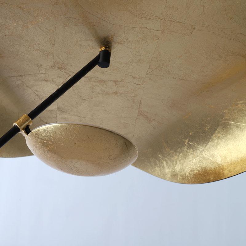 Postmodern Curved Surface LED Pendant Lights Flying Saucer Hat Art Home Decor Hanglamp Living Room Restaurant Kitchen Lights