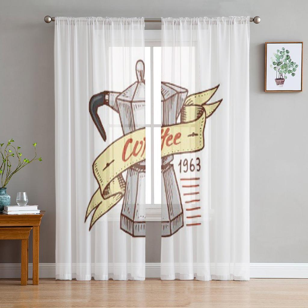 Youth Bedroom Sheer Curtains Abstract Blue Marble Texture Kitchen Study Curtains Living Room Holiday Decor Tulle Curtains