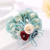 Elegant Pearl Flower Scrunchies Women Girls Elastic Hair Rubber Bands Accessories Tie Hair Ring Rope Ponytail Holder Headdress