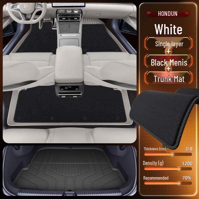 BYD Han L Floor Mats for TPEDM/EV25: New Car Interior Accessories for Driver and Passenger