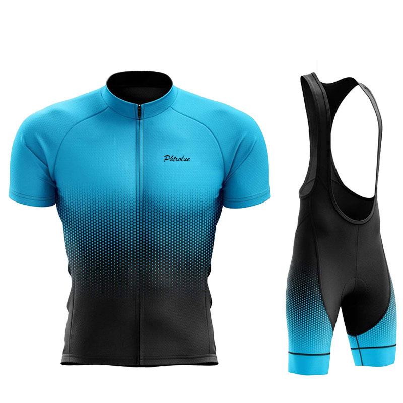 Phtxolue 2023 Cycling Set Men Cycling Clothing Anti-UV Breathable Women Bike Mtb Mountain Bicycle Wear Kit Cycling Jersey Suit