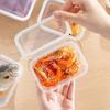 Crisper Food Container with Snap Locking And Flip Lid Seal Box One-Hand Open Microwave Safe Refrigerator Organizer for Fresh Meat And Vegetables