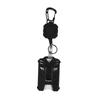 Heavy Duty Retractable Keychain Badge Clip ID Reel Chain Holder Outdoor Steel Wire Spring Rope Card Clip Carabiner Outdoor Key Card Cover Case Bags