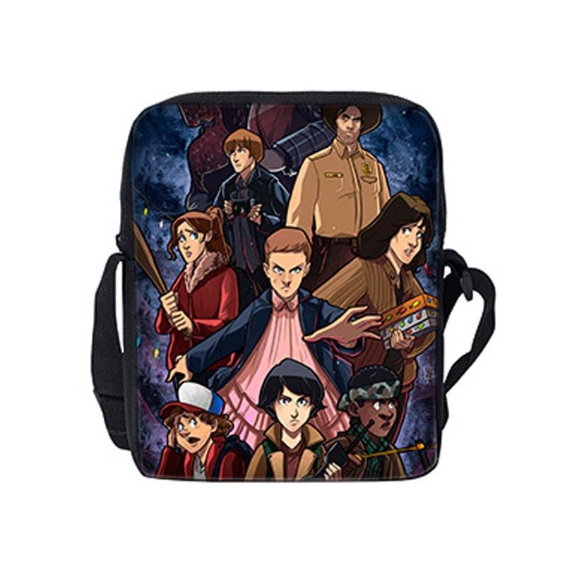 Στυλάτη Τσάντα Φαγητού Stranger Things Τσάντα Χιαστί Για Επιστροφή Στο Σχολείο