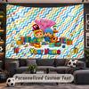 Wall Hanging Tapestry Custom NamePocoyó Pattern Personalized Printed Fabric Wall Decor