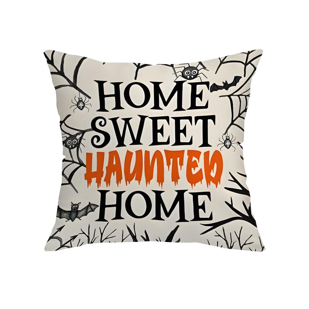 New Single-sided Printing Halloween Pumpkin Pillow Cushion Cover Sofa Living Room Corridor Decorative Back Cushion Cover