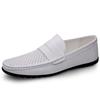 Leather Men Breathable Driving Shoes Luxury Brands Formal Men Loafers Moccasins Italian Male Lazy Shoes Black Plus Size 38 to 47