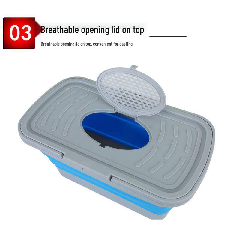 Collapsible Fishing Bucket for Live Fish - Durable and Thickened Fish Keeper Box