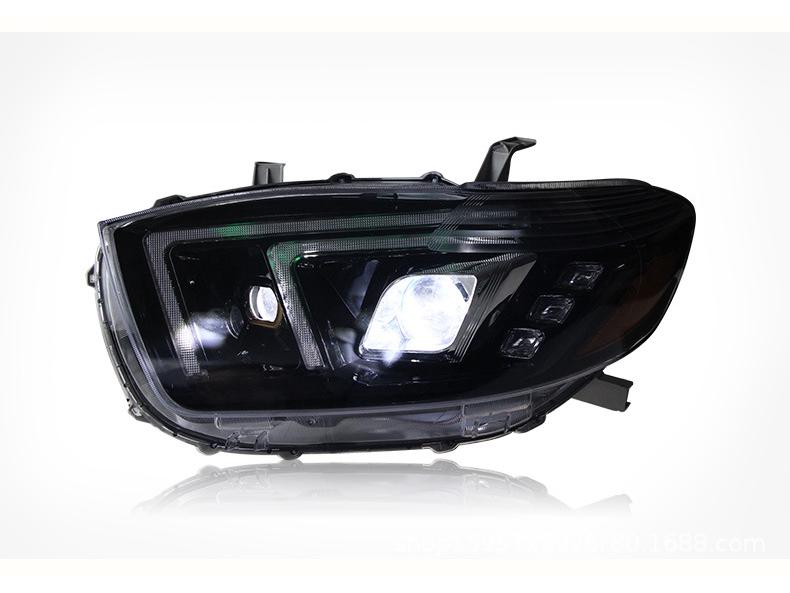 07-11 Toyota Highlander LED Headlight Assembly with Sequential Turn Signal