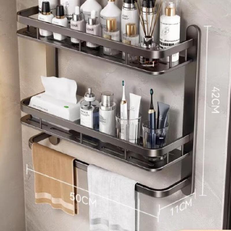 Yingbang Bohrfreies Wandmontiertes Badezimmerregal