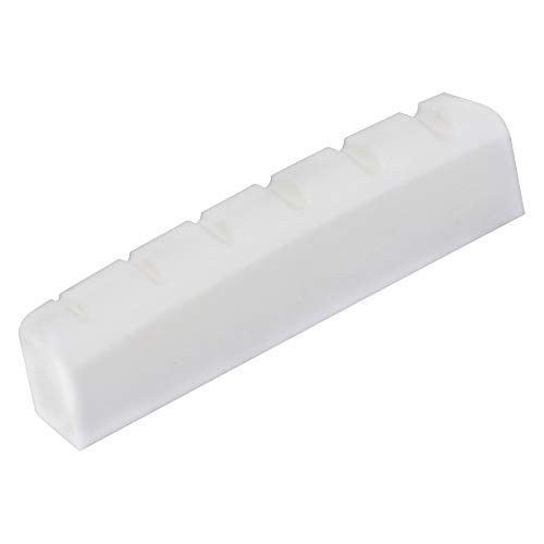 Scud Shaped Bone Nut, Martin Type, 43-44.2x9x5.6mm, Made of Cow Bone, HSB-NM1