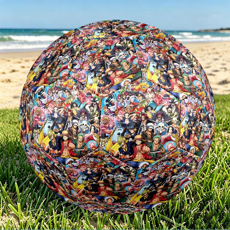 One Piece Print Size 5 Soccer Ball, PU Wear Resistant Football for Match Training and Daily Practice, Birthday Gift for Soccer Fans
