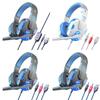 Wired Gaming Headset For Pc Ps4 40mm Drivers Leather Ear Cushions 22m Cord Mic Gamers Home Office