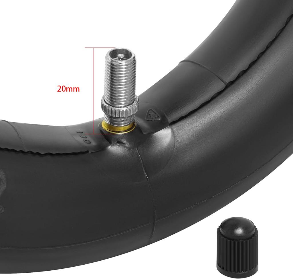 PaoWin 2-Piece Set, 8 1/2x2 Tubes, 8 1/2x2 Scooter Tubes with Thick Wall and TR4A Valves, 8 1/2x2 Scooter Tubes, 8 1/2x2 Tire Tubes, 8 1/2x2 Electric