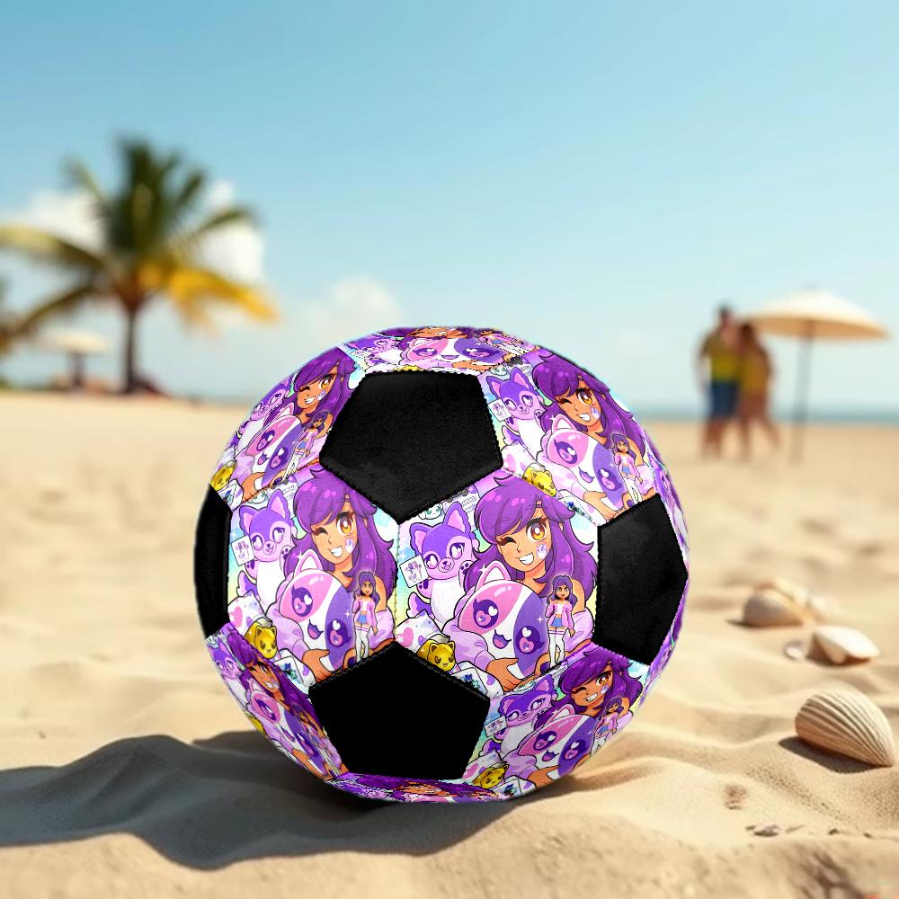 Pallone da Calcio Tema Aphmau Misura 5, Adatto Sia per Partite Indoor che Outdoor, un Regalo Adatto a Tutti.