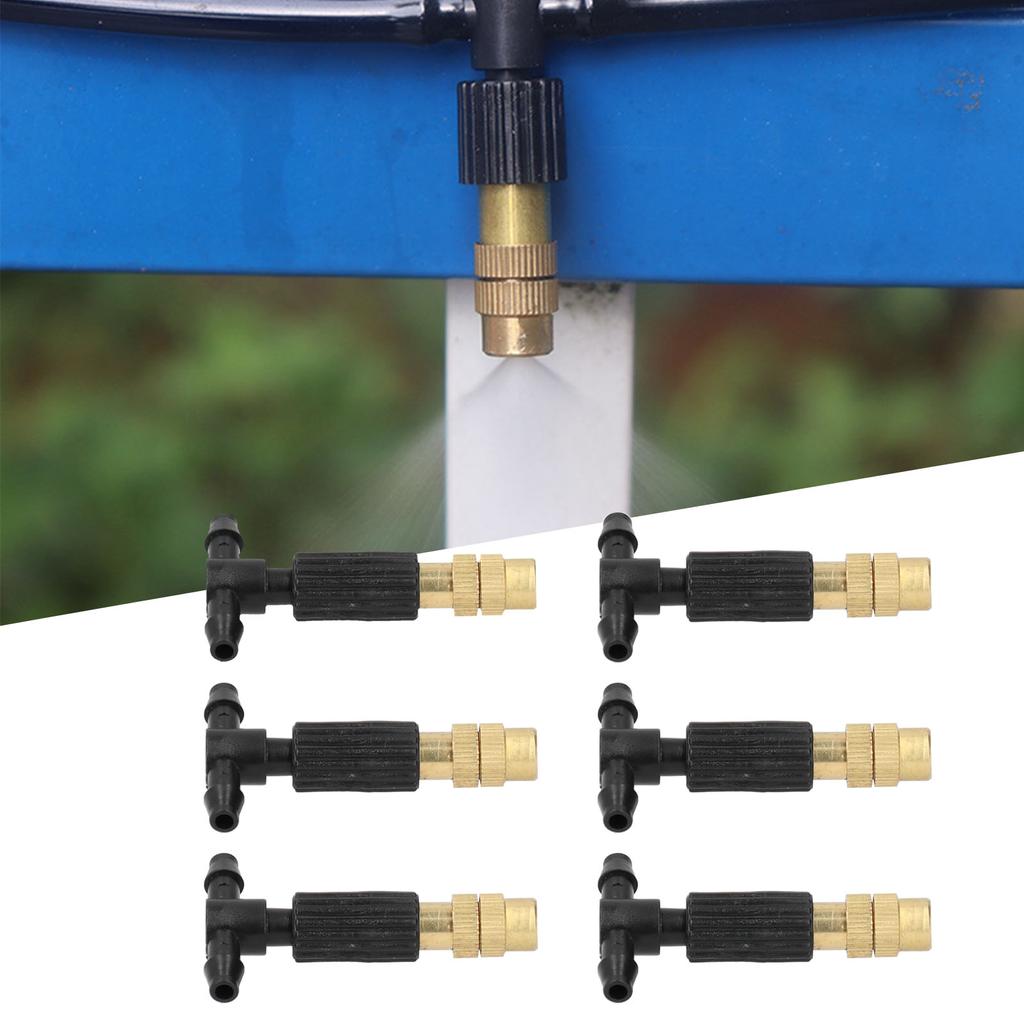 10 Set Micro Garden Watering Spray Head Misting Nozzle with 3‑Way Connector Irrigation System
