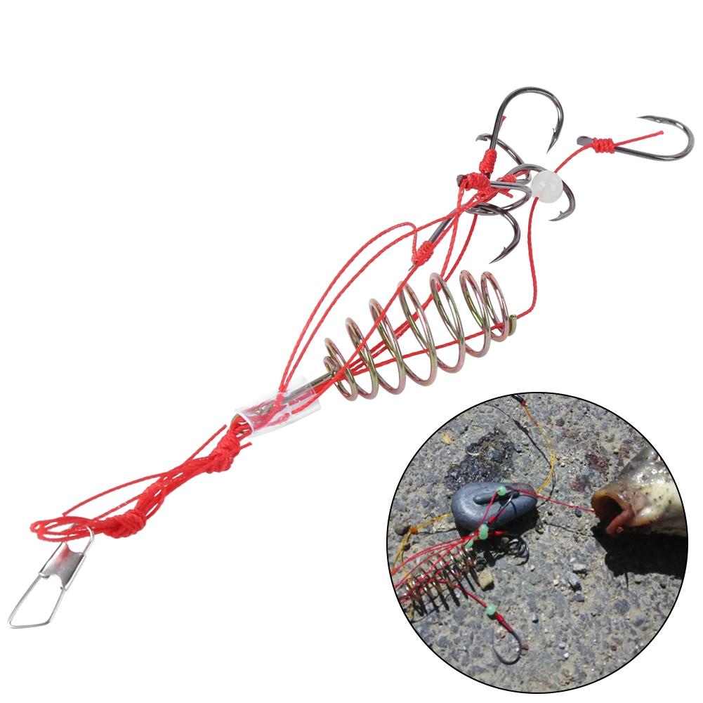 8 szt. Haczyk wybuchowy Wabiący haczyk świetlny Koszyk zanętowy Klatka pułapkowa ze stali nierdzewnej