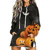 Women's Casual Long Sleeve Halloween Print Pullover Hoodie Sweatshirt