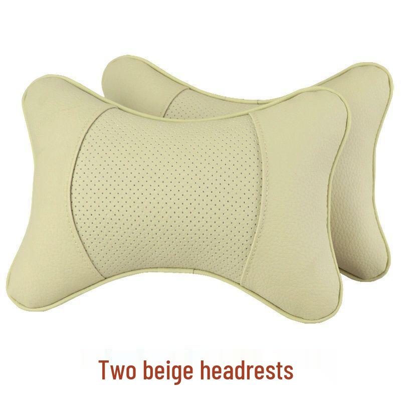 

All-Season Genuine Leather Car Headrests & Lumbar Support Pillows Standard