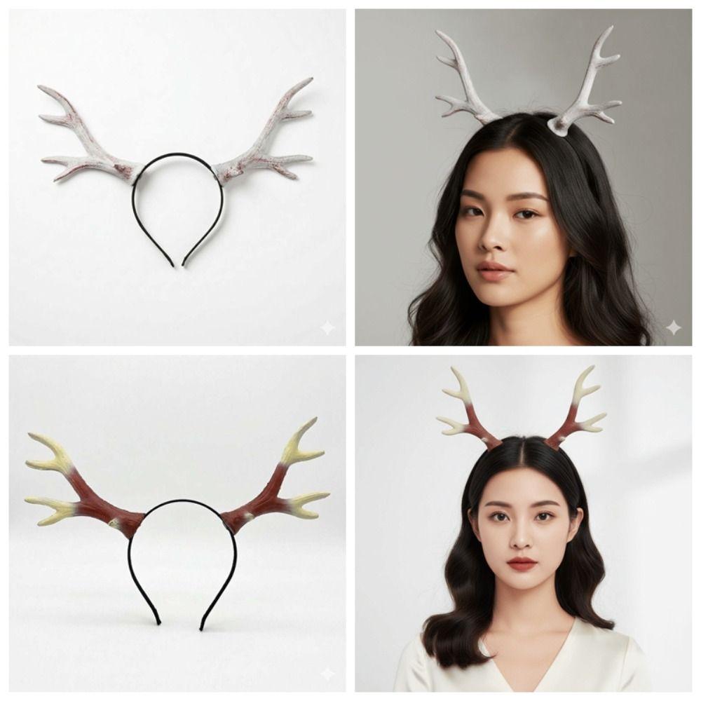 Bequemes Tragen Hirschgeweih Stirnband Cosplay Horn Kopfschmuck Cosplay Hobbyisten Geschenke