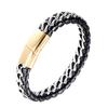 Fashion Bracelet, Men's Bracelet, Leather Rope Double Chain Braided Bracelet