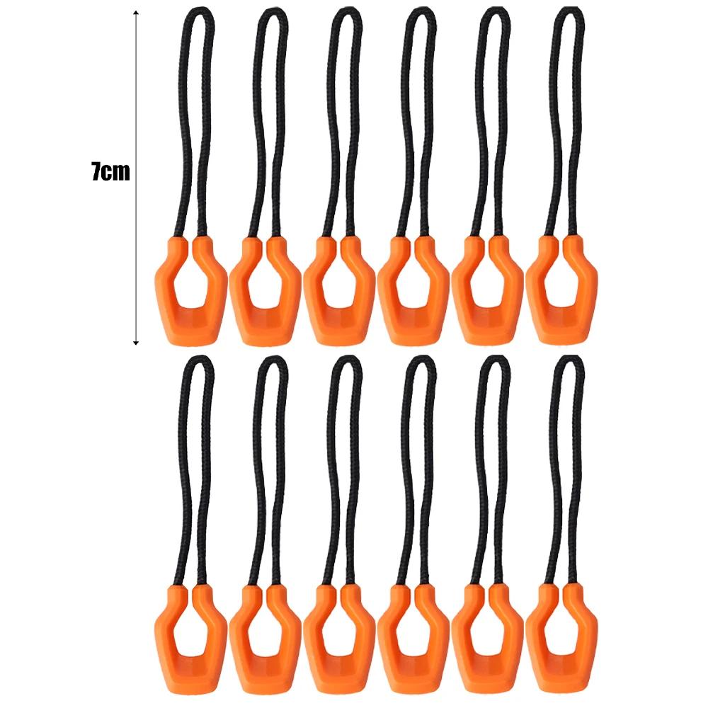 6/12pcs Zipper Pullers Convenient Zipper Extension Knapsack Jacket Zippers Accessories Tent Zipper Pull Slider Head Tool