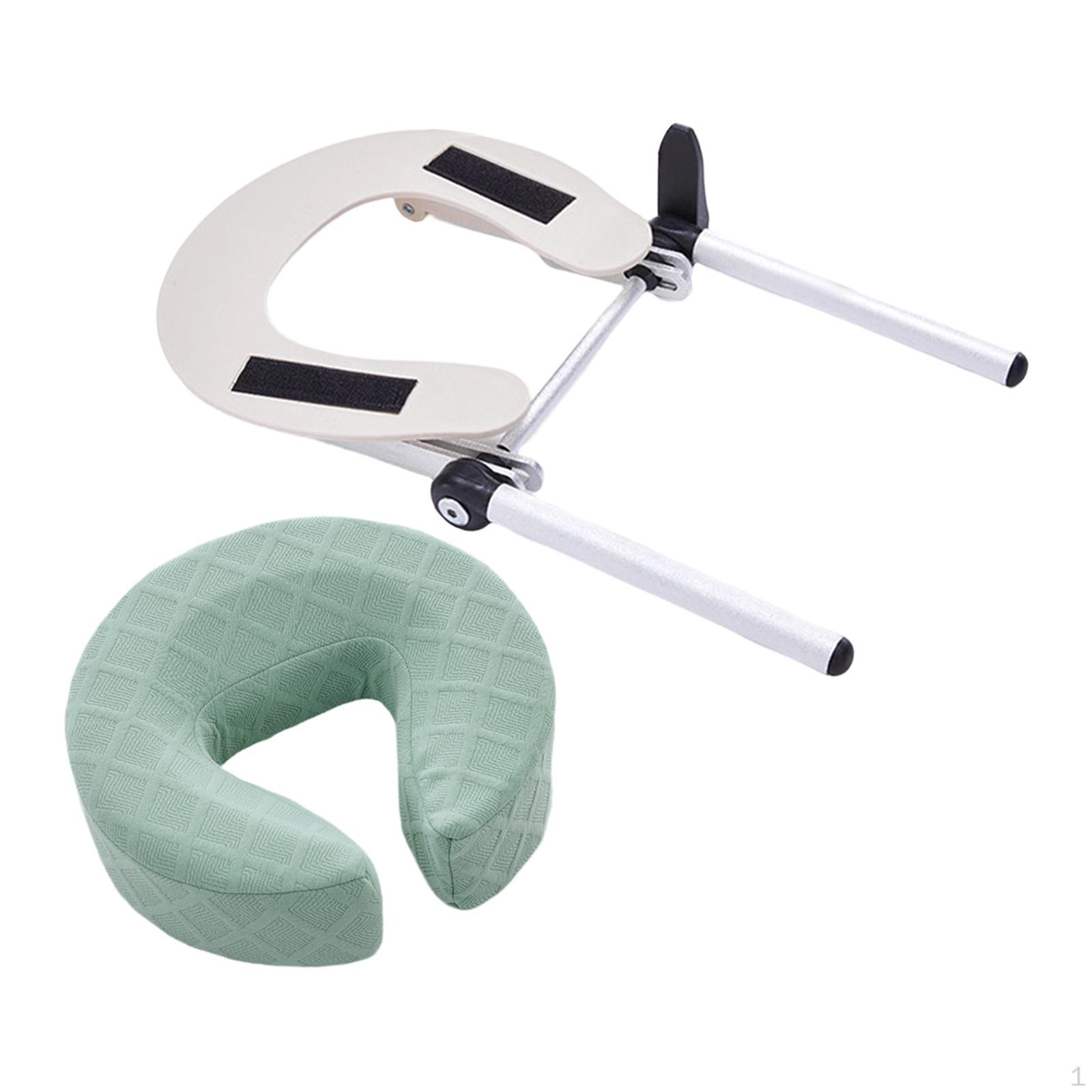 

Massage Table Cushion with Adjustable Support Comfortable And Design Improves Head Posture Suitable Green