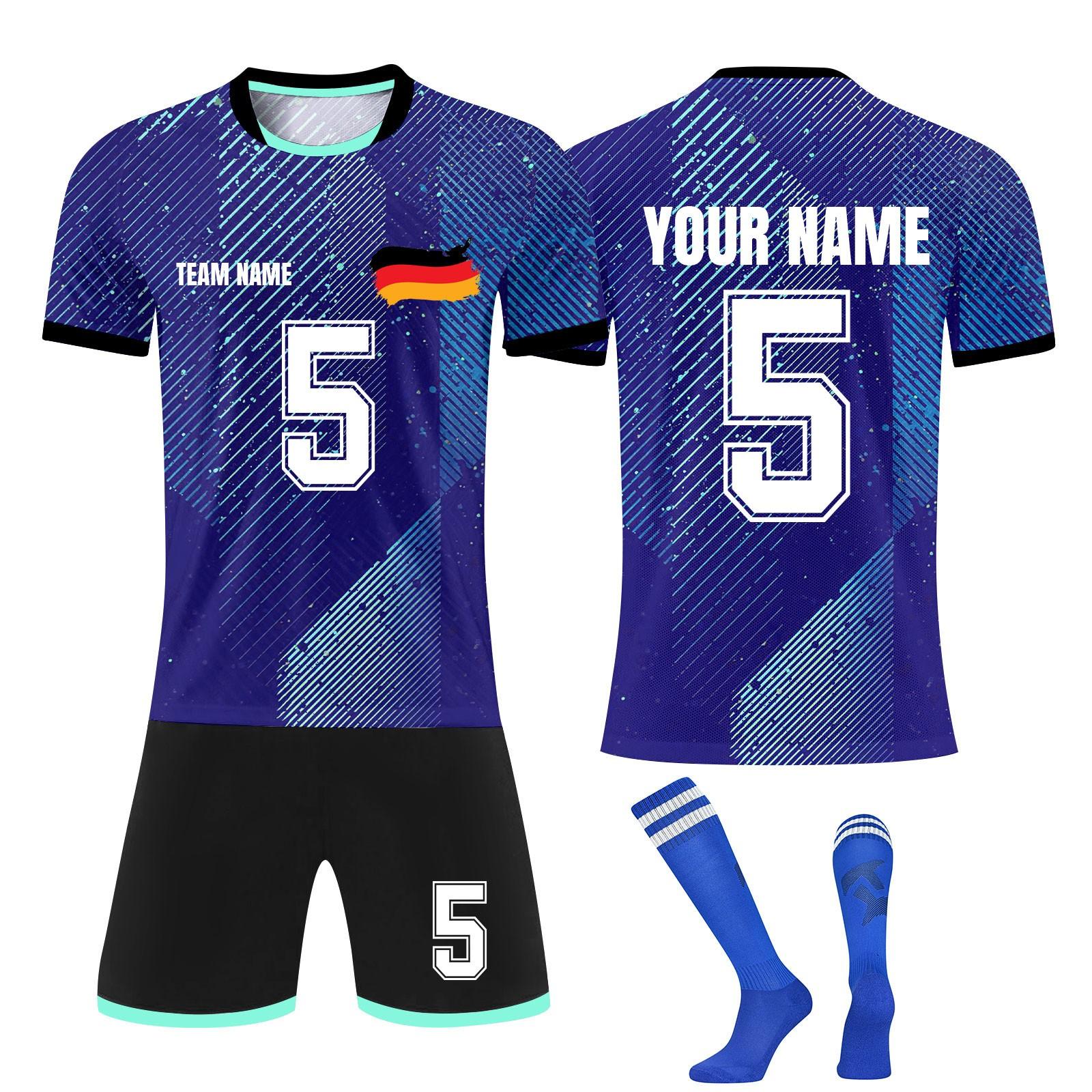 

Комплект персонализированных рубашек для мужчин и девочек с именем и номером, футбольные майки на заказ для мальчиков, тренировочный костюм 16