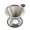 1x Portable 304 Stainless Steel Drip Dripper Double Layer Mesh Coffee Cone Filter Holder Infuse