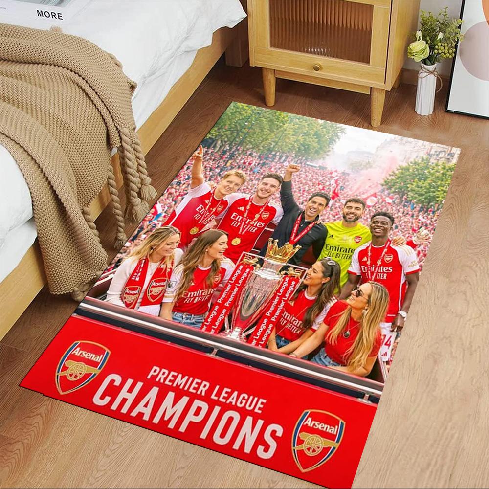 Arsenal Football Player Floor Mat Suitable for Study room Hallway Game Room Bedrooms Antislip Carpet Office home decor Best for Christmas
