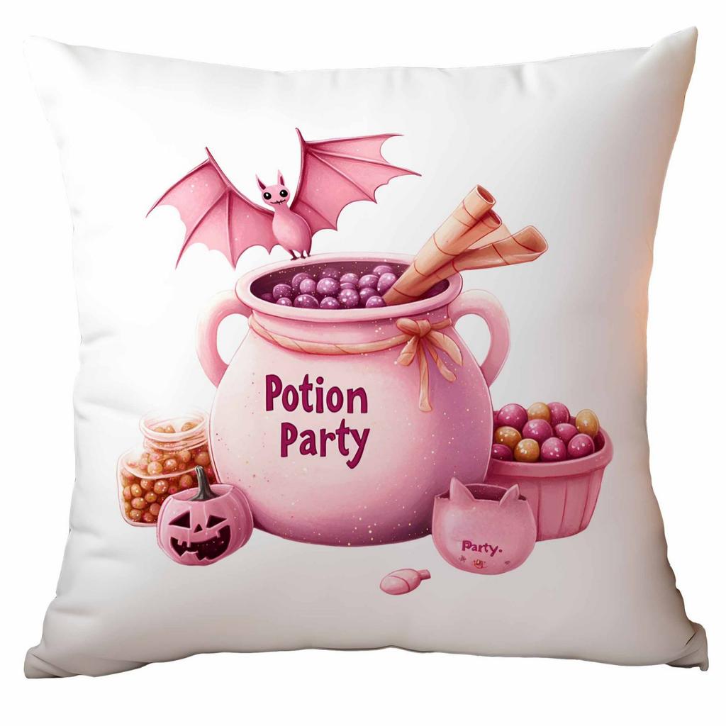 New Pink Halloween Pillow Cover Festive Home Cushion Pillow Cover Ornament Premium Durable Quality Useful Practical