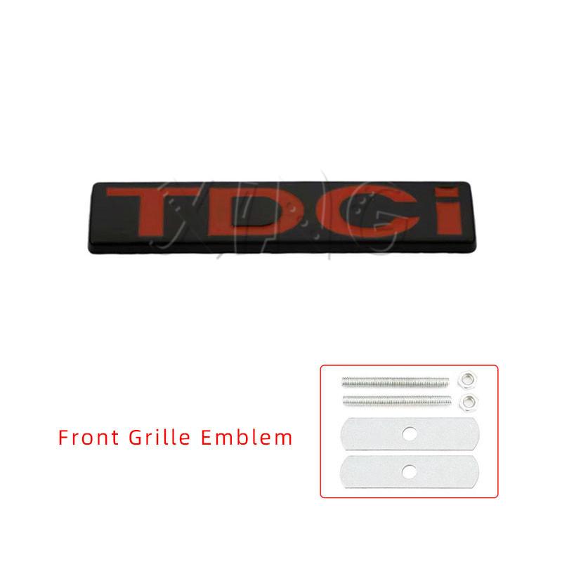 AAANN1 3D Metal TDCI Emblem for Ford Fiesta Kuga Mondeo Focus MK2 MK3 - Chrome Black Car Trunk Fender Badge Sticker