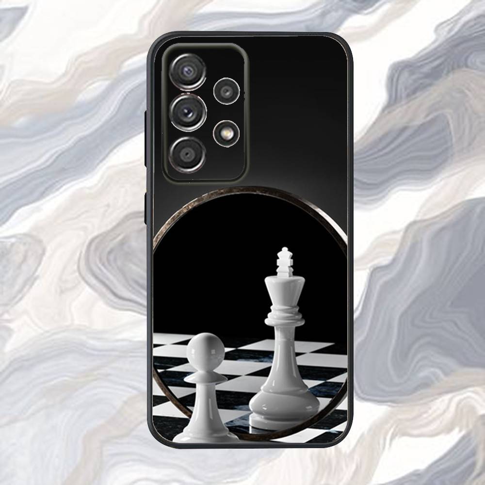 Cool Chess Art Phone Case For Samsung S25,S24,S21,S22,S23,S30,Ultra,S20,Plus,Fe,Lite,Note,10,9,5G Black Cover