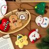 4PCS Anti-Lost Design Plush Keychain Handbag Pendant Santa Claus Pendant  Xmas Gift