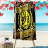 Borussia Dortmund Logo Print Beach Towel, Large Soft Quick Dry Towel for Beach Camping Swimming