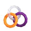 Three-Ring Dog Toy Interactive Dog Tug of War Toy Connected Rings Dog Chew Toy for Puppy Teething Biting Teeth Cleaning