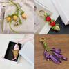Ciondolo Decorativo in Pelle di Mucca Accessori Creativi per Borse Ciondolo Frutto del Drago Intrecciato a Mano in Vera Pelle Charms Simulati per Borse