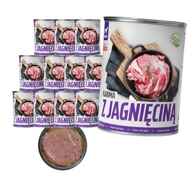 Wet Dog Food Tuftuf Can Minced Lamb Set 12X400G