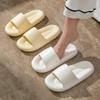 Unisex Non-Slip Korean Style Slippers for Indoor and Outdoor Use – Durable, Solid Color Footwear for Men and Women.