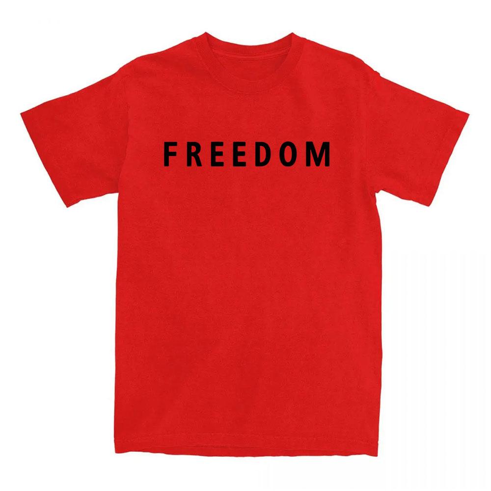 Svoboda Charlie Kirk Tričko Bavlna Volné Ležérní Dámské/Pánské Trička Unisex Streetwear Amerika Americká Móda Dámská Trička
