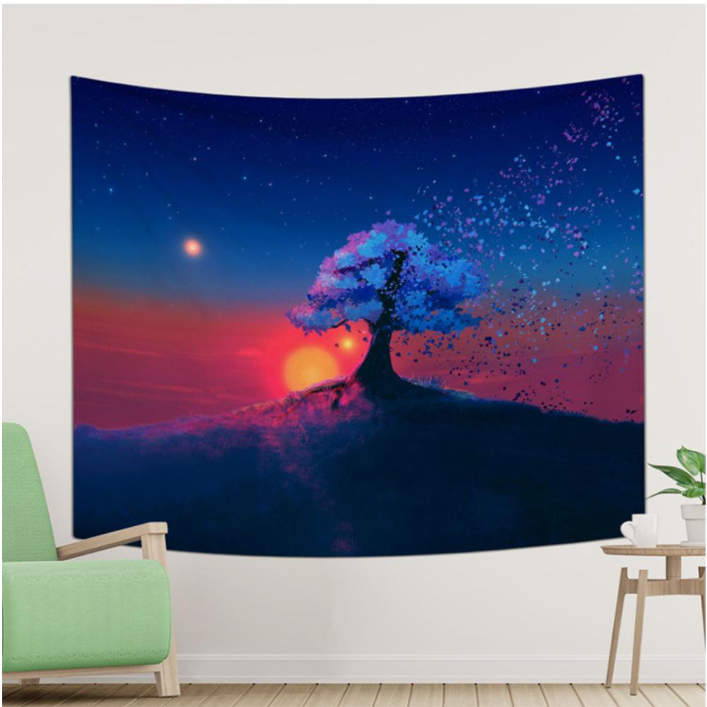 

Подвесная ткань для спальни, Настенный ковер с цифровой печатью, Ткань для украшения комнаты, Фоновая ткань для гостиной 100*75cm