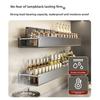 Wall Mounted Spice Rack Punch-free Kitchen Storage Shelf  for Kitchen Bathroom Storage